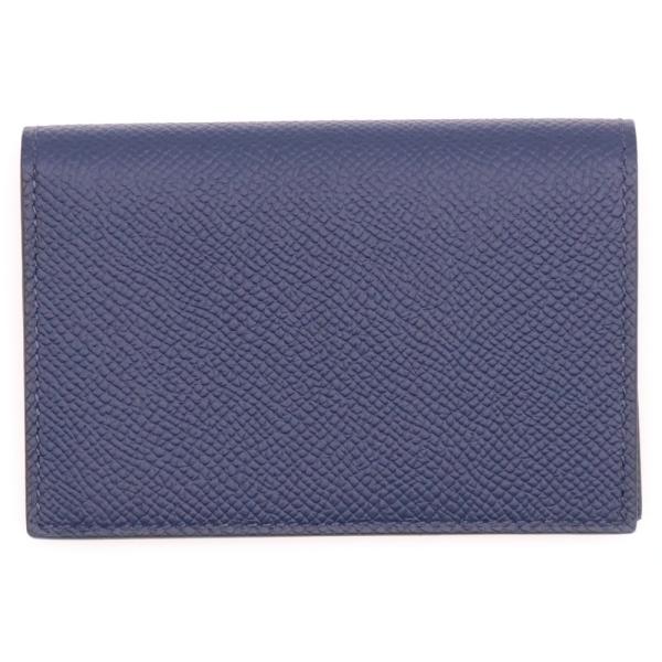 ◇エルメス◇エプソン/MC2/ユークリッド/カードケース/名刺入れ/刻印:U HERMES（エルメス） MC2 ユークリッド カードケース 名刺入れ ネイビー
