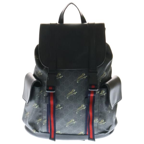 GUCCI GGスプリーム タイガー バックパック 495563 グッチ GUCCI（グッチ） GGスプリーム バッグパック リュックサック タイガー