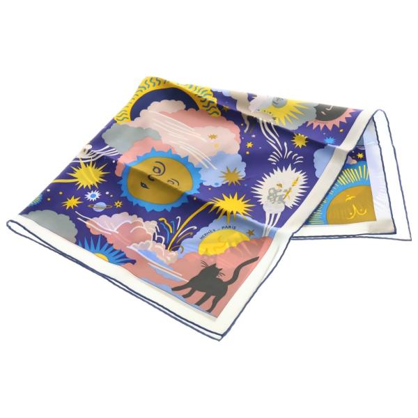 HERMES（エルメス） カレ70 エリオスの王国 スカーフ ブルーニュイ