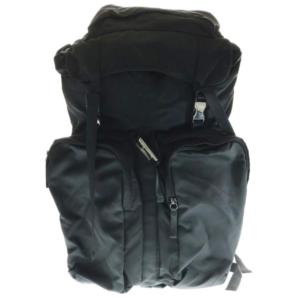 PRADAトライアングルロゴ ヴェラ テスート ナイロンバックパック【美品 】 PRADA（プラダ） トライアングルロゴプレート テスートナイロン バック