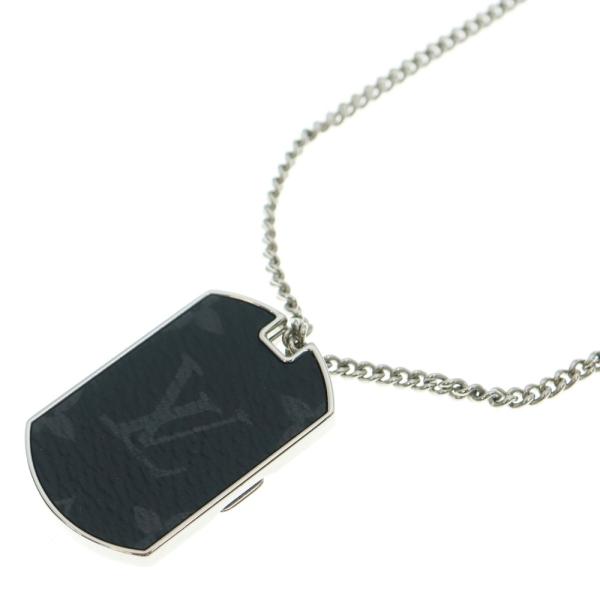 美品 ルイヴィトン コリエ プラーク モノグラム エクリプス ネックレス LOUIS VUITTON（ルイ・ヴィトン） モノグラム・エクリプス コリエ