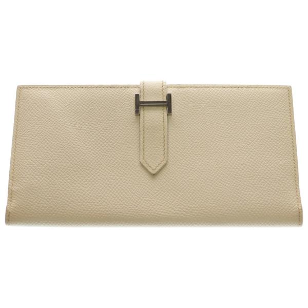 HERMES（エルメス） ベアンスフレ エプソン レザー Hロゴ ロング