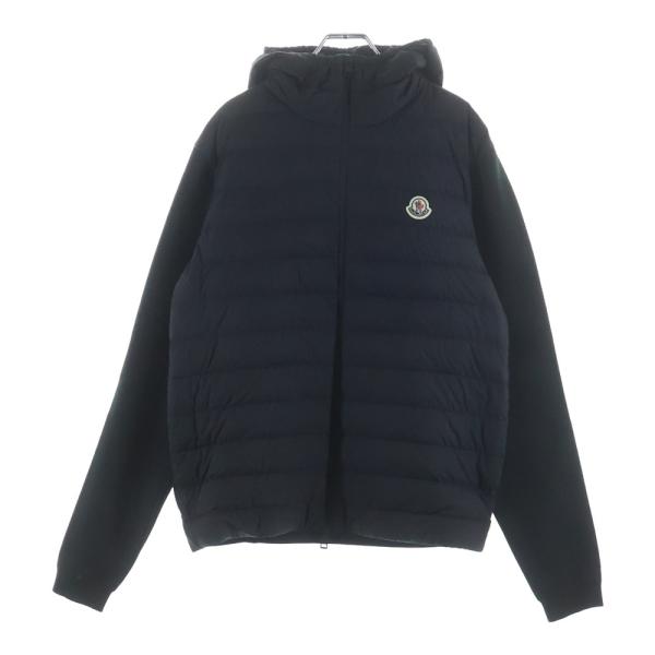 モンクレールダウンジャケット MONCLER（モンクレール） 24SS ニット切り替え フーデッド ジップ