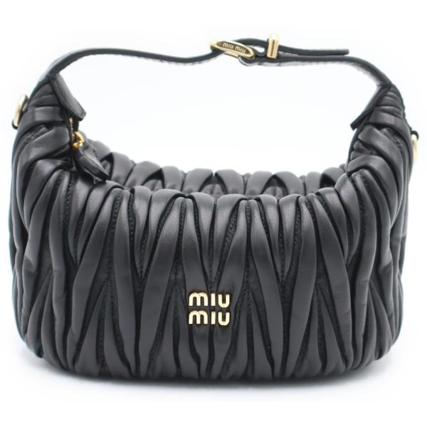 miumiu ミュウミュウ マテラッセ レザーショルダーバッグ ミニバッグ