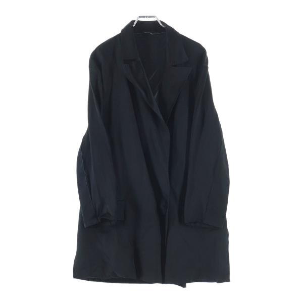 LANVIN（ランバン） シルク混 サテン 1B テーラード ロングジャケット