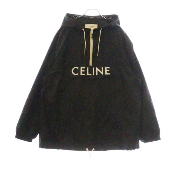 CELINE（セリーヌ） エディ期 ナイロン ロゴアノラックパーカー