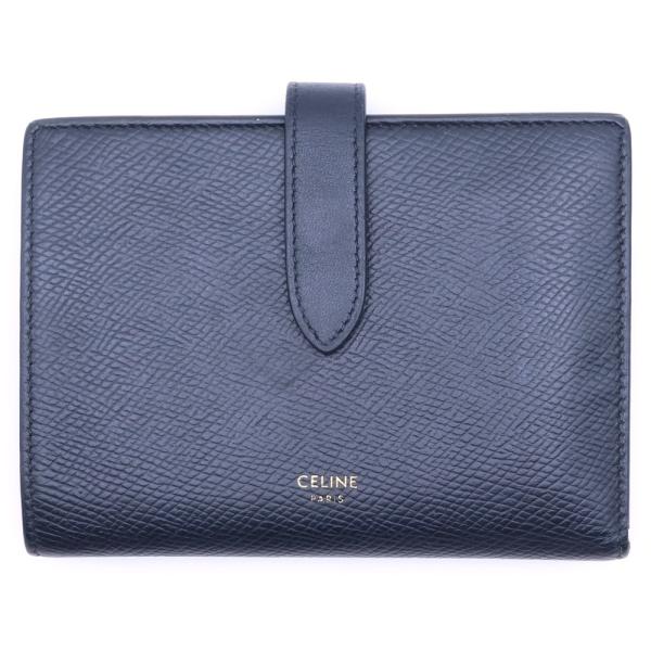 CELINE（セリーヌ） 二つ折り財布 コンパクトウォレット ブラック