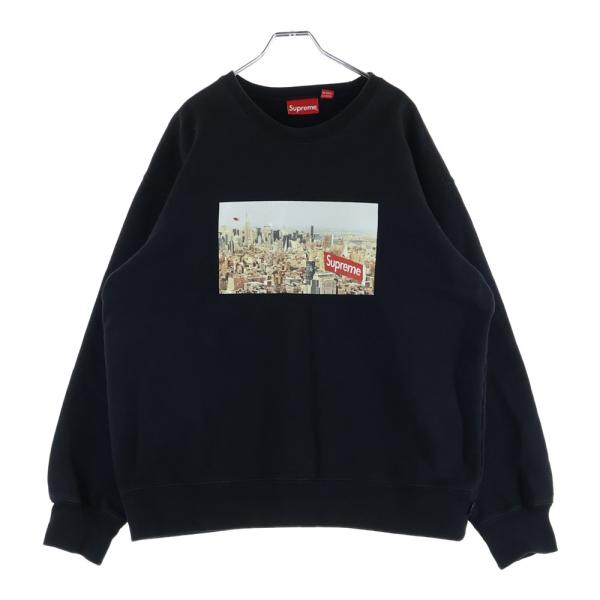 Supreme（シュプリーム） 20AW AERIAL CREWNECK BLACK L エアリアル