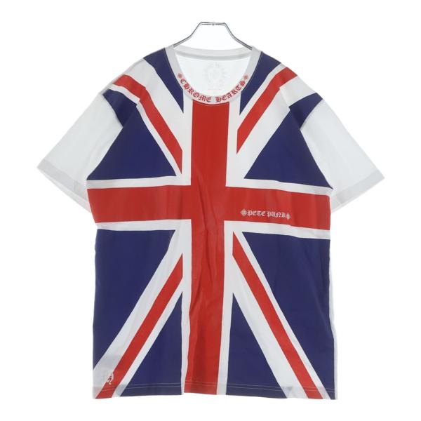 CHROME HEARTS ユニオンジャック Tシャツ XL CHROME HEARTS（クロムハーツ） Union Jack Neck Logo Tee Size