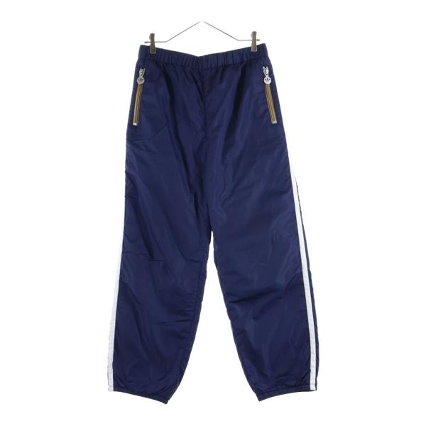 GUCCI グッチ ×adidas Track Pants 722270-ZALCQ サイドストライブ トラックパンツ ナイロン ネイビー