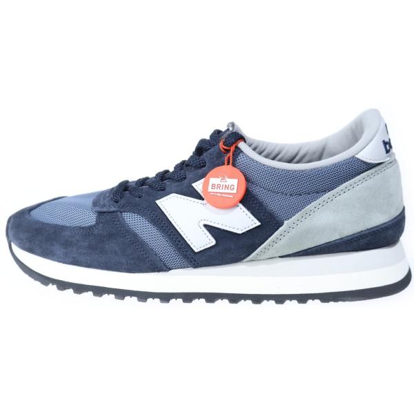 New Balance ニューバランス M730NNG スウェードローカットスニーカー ネイビー/グレー