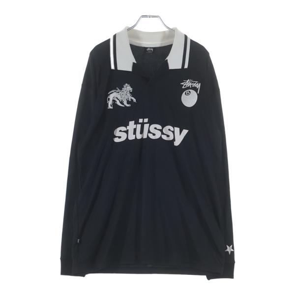 STUSSY（ステューシー） Australia football Polo Long Sleeve ロゴ