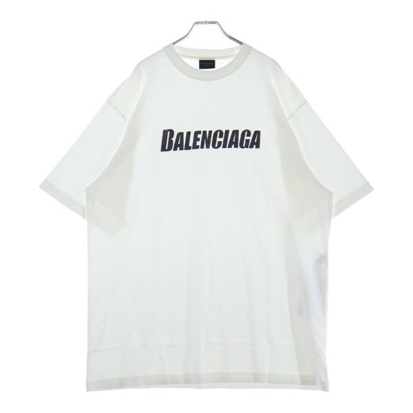 BALENCIAGA（バレンシアガ） 21SS デストロイ加工 ロゴプリント 半袖T