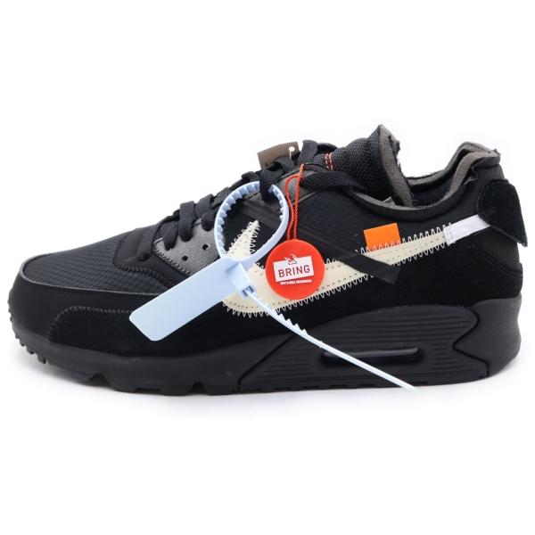 NIKE ナイキ ×OFF-WHITE THE 10 AIR MAX 90 オフホワイト ザテン エアマックス90 ローカットスニーカー ブラック US10/28cm AA7293-001