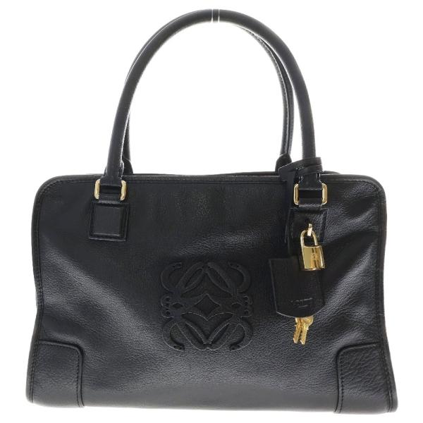 LOEWE ロエベ アマソナ35 ハンドバッグ ブラック レザー LOEWE ロエベ アマソナ35 ハンドバッグ ブラック レザー