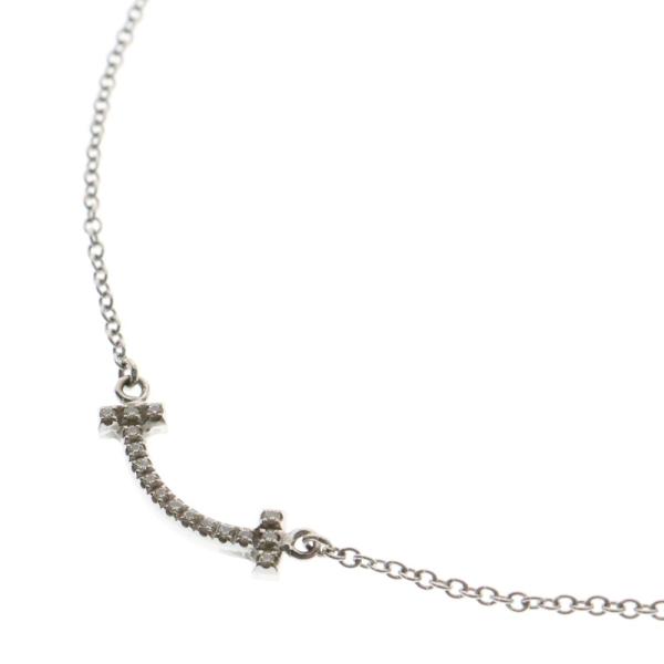 TIFFANY&Co.ティファニーTスマイルネックレスダイヤモンドWG ミニ