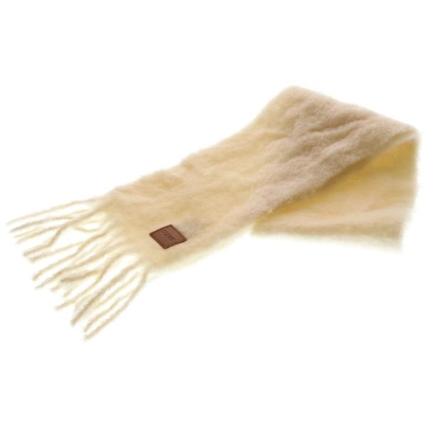 LOEWE（ロエベ） ロゴ アナグラム フリンジ マフラー モヘア ウール