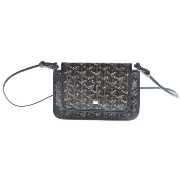 GOYARD ゴヤール プリュメ ショルダーバッグ ミニバッグ ショルダーポシェット イエロー レザー×PVC シルバー金具 GOYARD（ゴヤール） プリュメ ショルダーバッグ ミニバッグ ショルダー