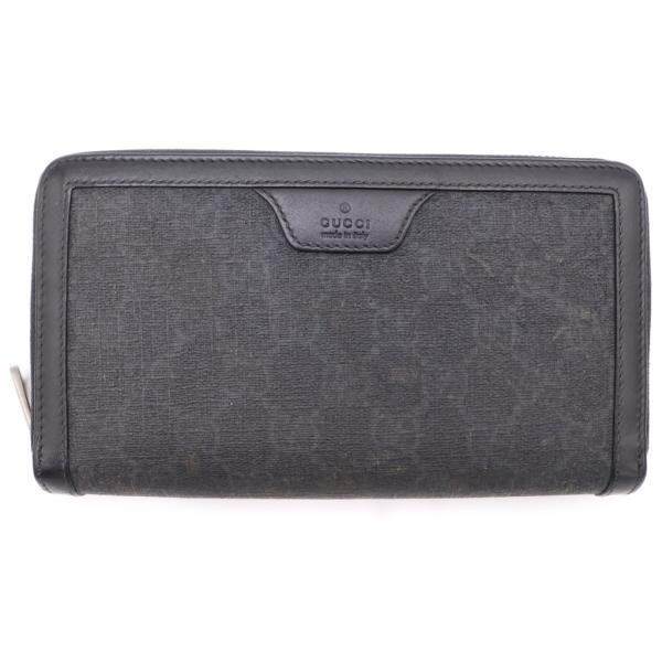 GUCCI（グッチ） GGキャンバス ロングウォレット 長財布 ブラック