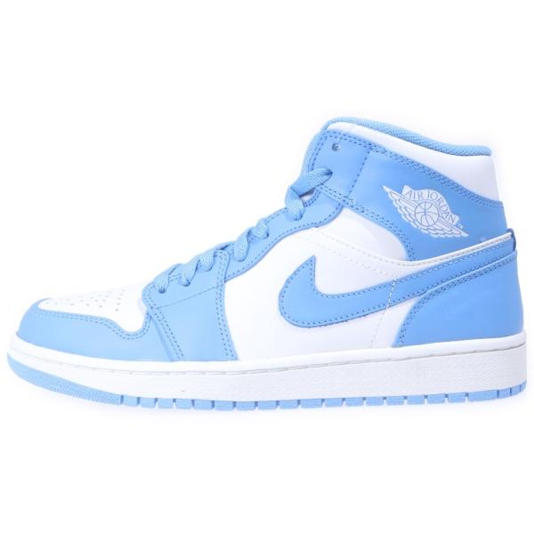 ナイキ 【観賞用 2012年製】 AIR JORDAN MID UNC エアジョーダン1 レトロ ユニバーシティ ブルー ミッドカットスニーカー 554724-106