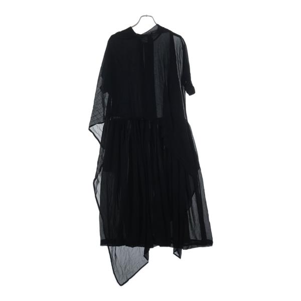 COMME des GARCONS COMME des GARCONS コムデギャルソンコムデギャルソン 23SS 半袖 シアーワンピース ブラック レディース RK-O002