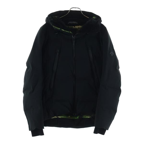 DESCENTE（デサント） 水沢DOWN 内側カモフラ柄 フーデッドダウン
