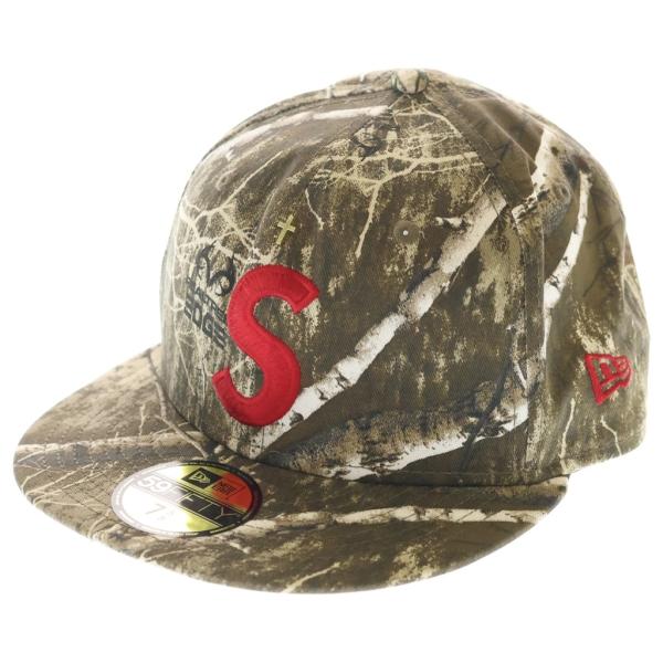 SUPREME シュプリーム 24SS ×New Era Gold Cross S Logo ニューエラ リアルツリーカモ柄 ゴールドクロス エスロゴ刺繍 キャップ 帽子 マルチカラー Supreme（シュプリーム） 24SS ×New Era Gold Cross S Logo ニューエラ