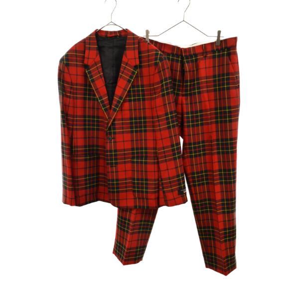 シュプリーム 22SS ×ロキャロン タータンチェック2Bシングル