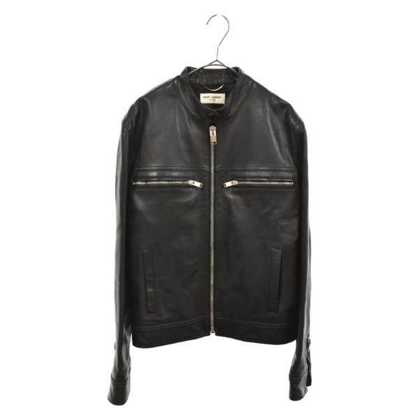 サンローランパリ 12SS シングル ライダース ジャケット
