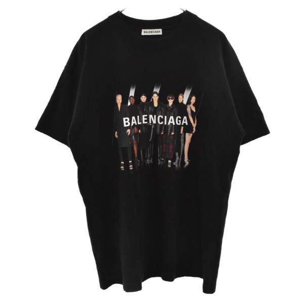 美品】BALENCIAGA リアルバレンシアガTシャツ ブラック 20SS-