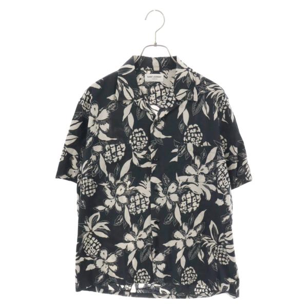 サンローランパリ パイナップルアロハ柄半袖ポロシャツ L SAINT LAURENT PARIS サンローランパリ 17SS 415167 Y316P