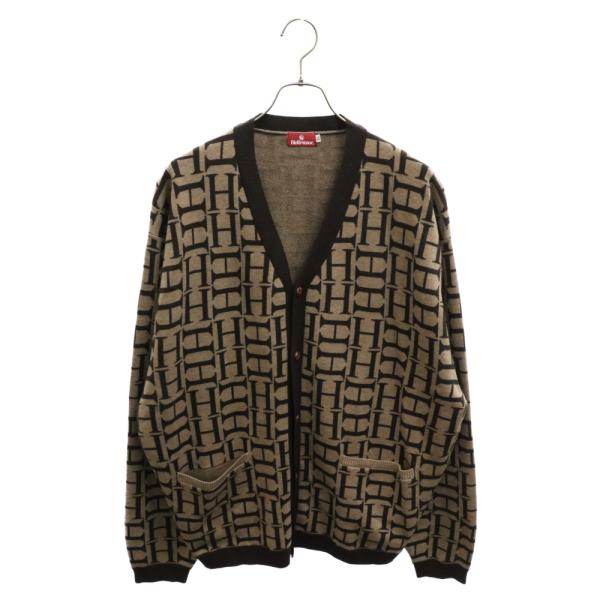 Hellrazor カーディガン HELLRAZOR H MONO KNIT CARDIGAN / PURPLE GREY (ヘルレイザー
