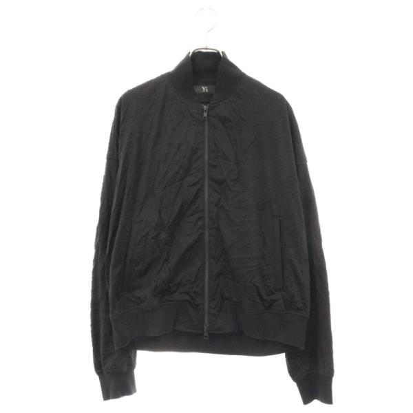 Y's - Y's ワイズ ワッシャー加工 ジップアップ エステル ブルゾン レディース ブラック YN-T01-570 shopbring_9024e140201