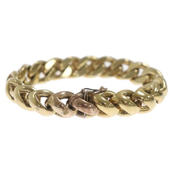 【極美品】HERMES エルメス アタメ ブレスレット ブラウン　ゴールド HERMES エルメス アタメ ブレスレット ゴールドxブラウン GPx