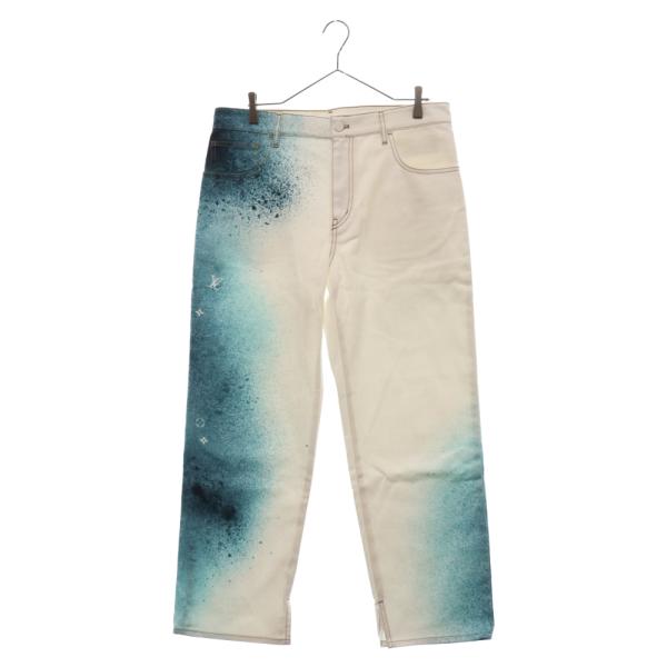 LOUIS VUITTON ルイヴィトン 23SS LVスプレー ペイント デニム LOUIS VUITTON ルイヴィトン 23SS LVスプレー ペイント デニム