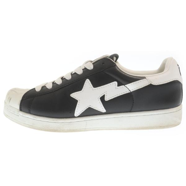 A BATHING APE（アベイシングエイプ） スカルスタ レザー ローカット
