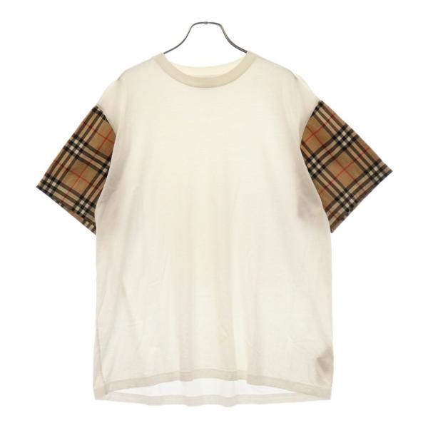 BURBERRY バーバリー ノバチェック 切り替え 半袖 カットソー T BURBERRY バーバリー ノバチェック 切り替え 半袖 カットソー T
