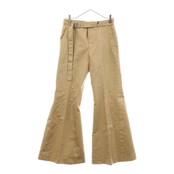 sacai Sacai サカイ 24SS Gabardine Pants ベルト付き ノータック 