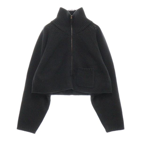 ANCELLM アンセルム SHORT LENGTH HALFZIP KNIT ショート レングス ハーフジップ ニット セーター ブラック ANC-KN08 shopbring_9024j170233
