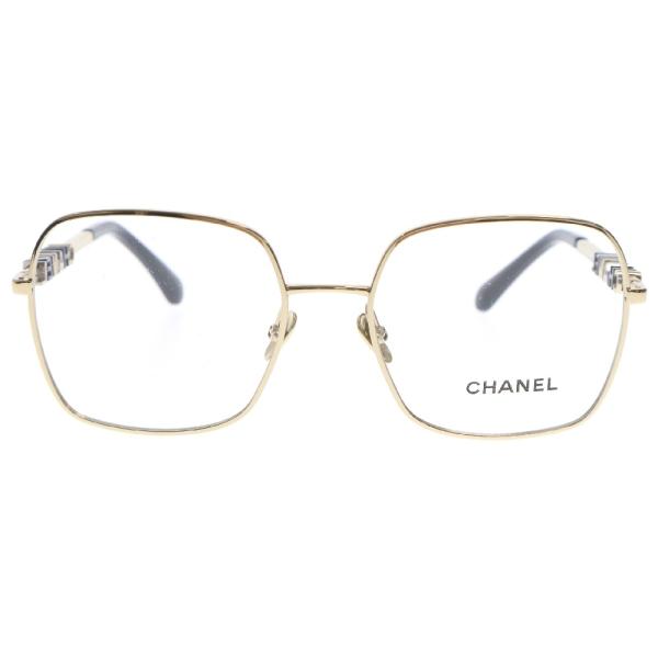 CHANEL シャネル スクエア シェイプ オプティカル テンプルロゴ CHANEL シャネル スクエア シェイプ オプティカル テンプルロゴ