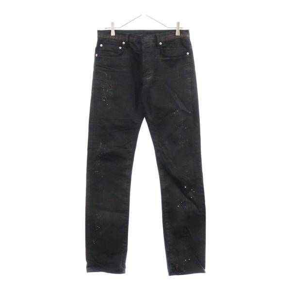 DIORブラック チノパン フロントボタン式 DIORブラック チノパン フロントボタン式