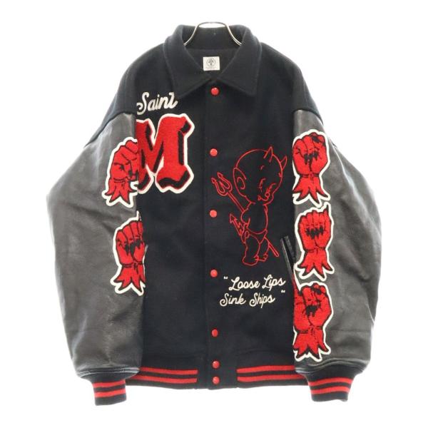 SAINT MICHAEL セントマイケル 22AW VARSITY JKT DEVIL デビル SAINT MICHAEL セントマイケル 22AW VARSITY JKT DEVIL デビル