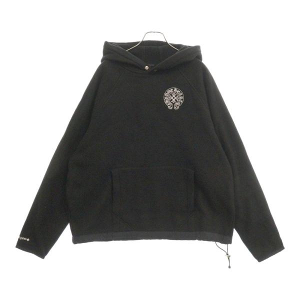 クロムハーツ サイズ:L  YNT U DETENT HDPL FLC クロスボールボタンプルオーバーフリースパーカー 中古 SJ02 shopbring_9025a250043
