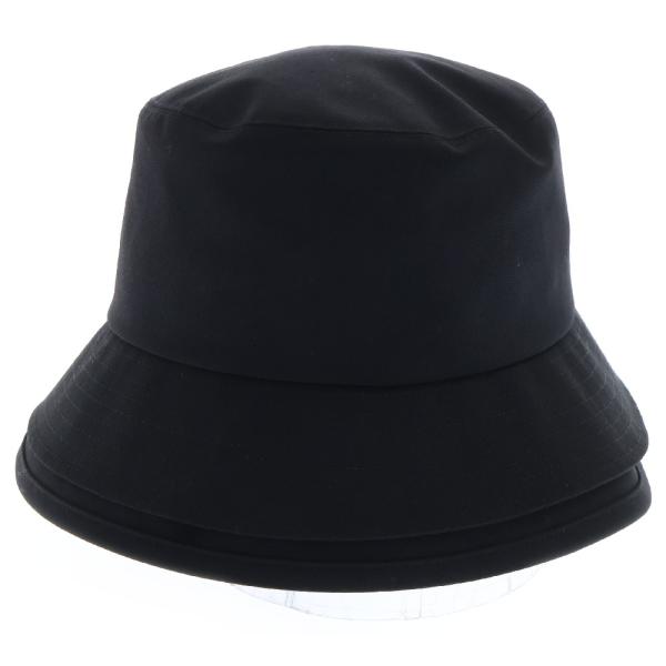 sacai（サカイ） 23SS レイヤードブリム バケットハット ブラック 23