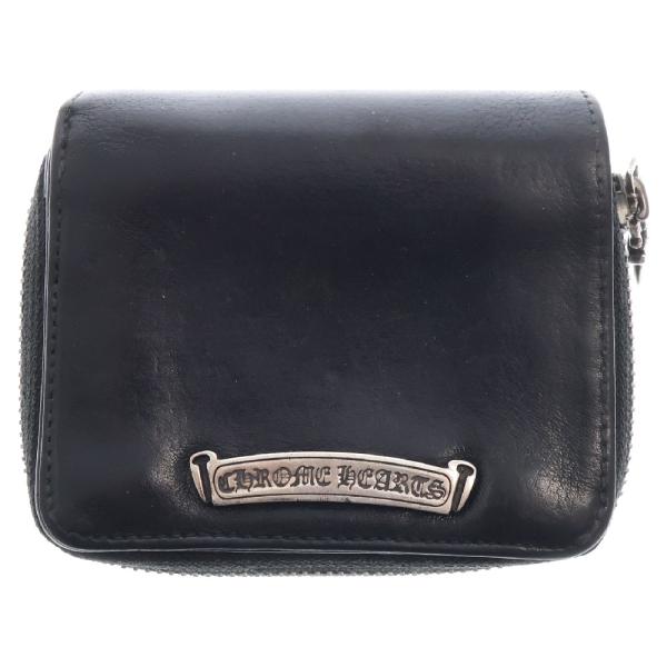 CHROME HEARTS クロムハーツ SQ ZIP BILL スクエアジップビル レザーウォレット 財布 ブラック BCA376 CHROME HEARTS（クロムハーツ） SQ ZIP BILL スクエアジップビル
