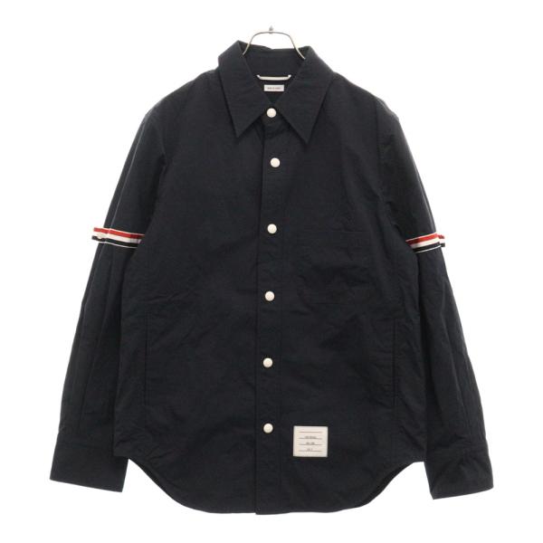 トムブラウン MJ0067A-04391415 ﾄﾘｺﾛｰﾙ ｱｰﾑﾊﾞﾝﾄﾞ ｽﾅｯﾌﾟﾎﾞﾀﾝｼﾞｬｹｯﾄ 1