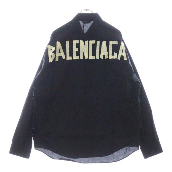 BALENCIAGA（バレンシアガ） Tape L/S Shirt テープロゴ 長袖シャツ