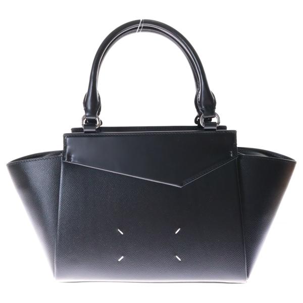 22ss Maison Margiela レザートートバッグ　ポーチ　黒 22ss Maison Margiela レザートートバッグ ポーチ 黒