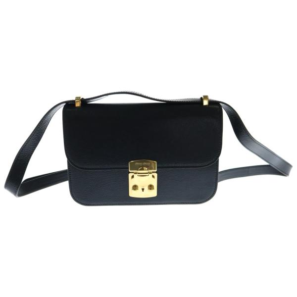 miumiu ミュウミュウ マドラス ショルダーバッグ レザー ゴールド金具