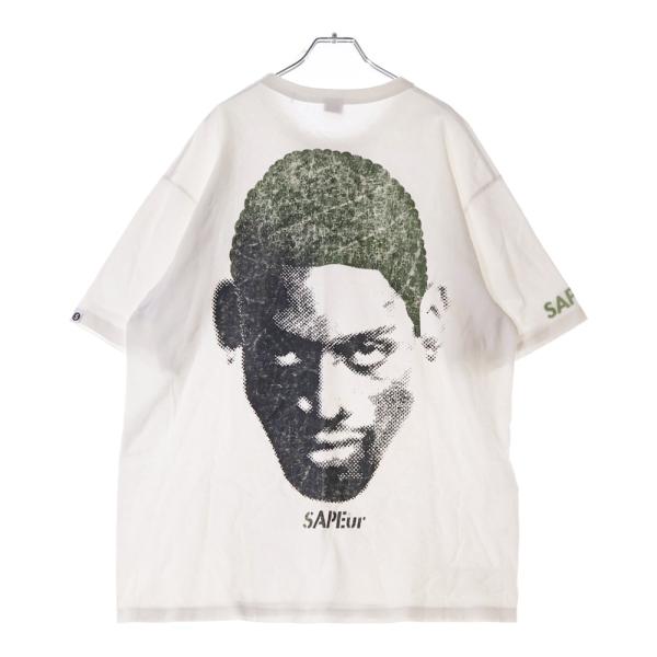 SAPEur サプール ロッドマン バックプリント クルーネック半袖Tシャツ